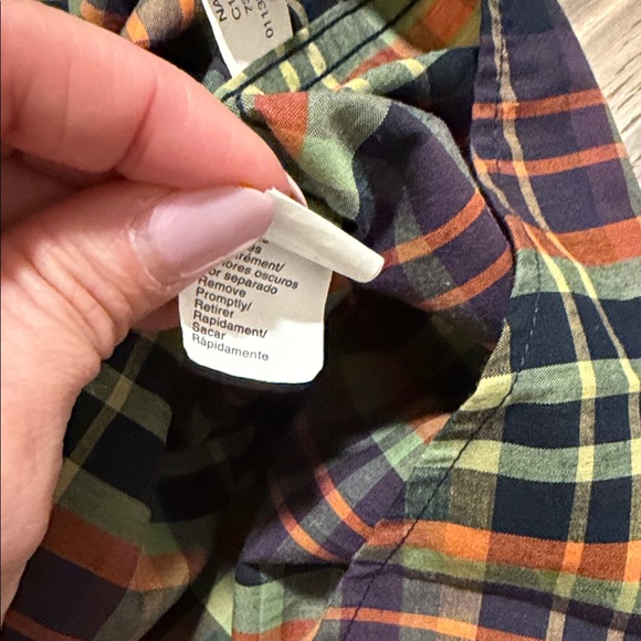 Ralph Lauren Chaps Mens XL Shirt Green Plaid Check Long Sleeve Button-Down - Picture 3 of 7